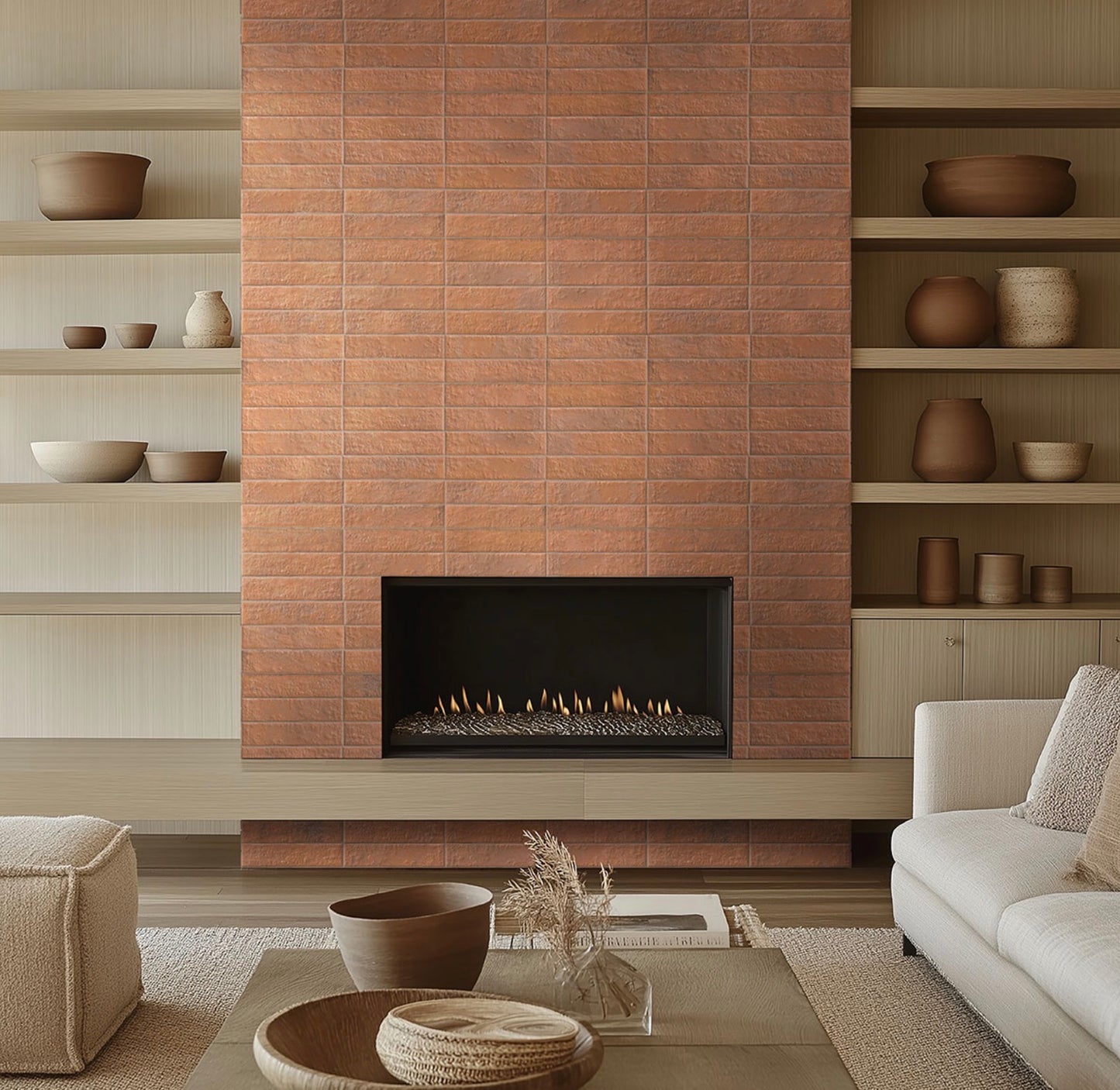 Mattonella Cotto 2.5X10 Glazed Porcelain WallTile