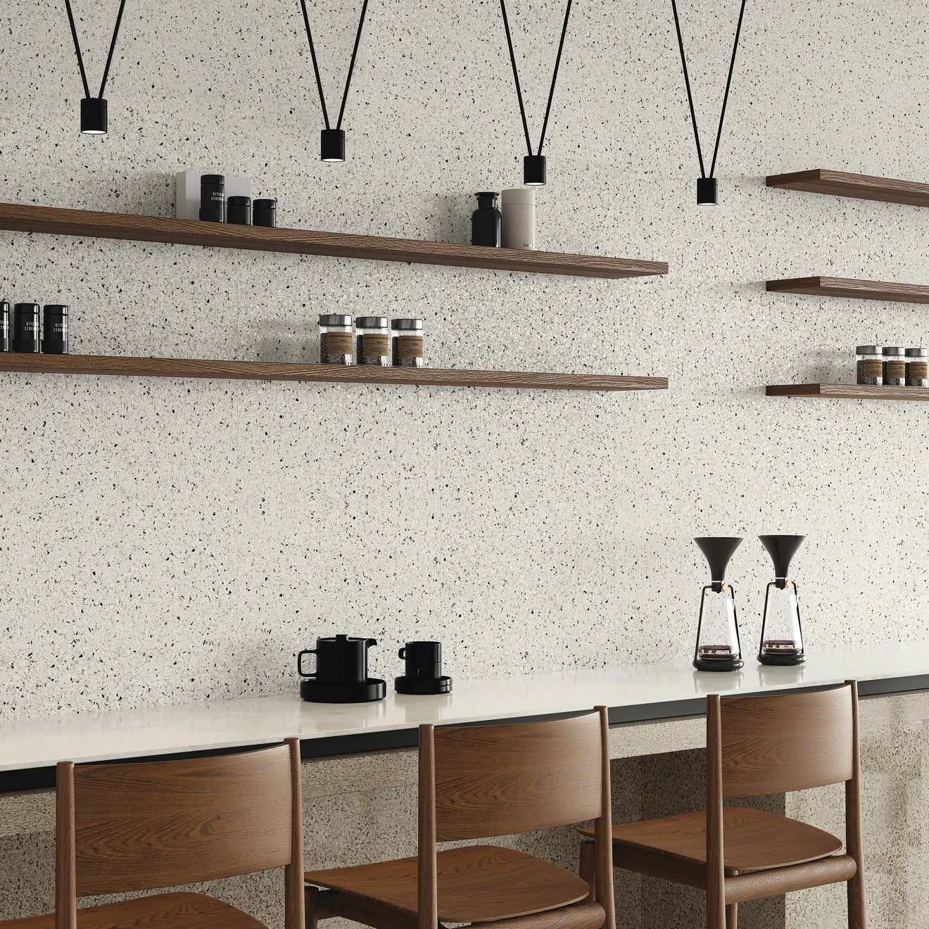 Mystere 24" x 24" Structured Porcelain Tile in White