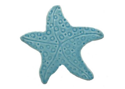 Fujiwa Starfish Blue 5"x5" watermark pool mosaic