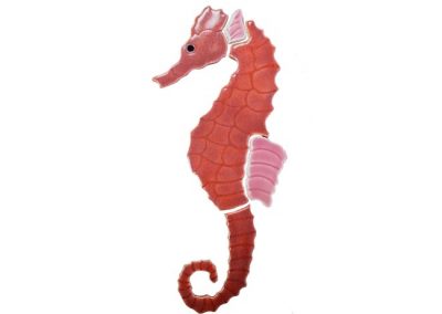 Fujiwa Seahorse 10"x5" watermark pool mosaic
