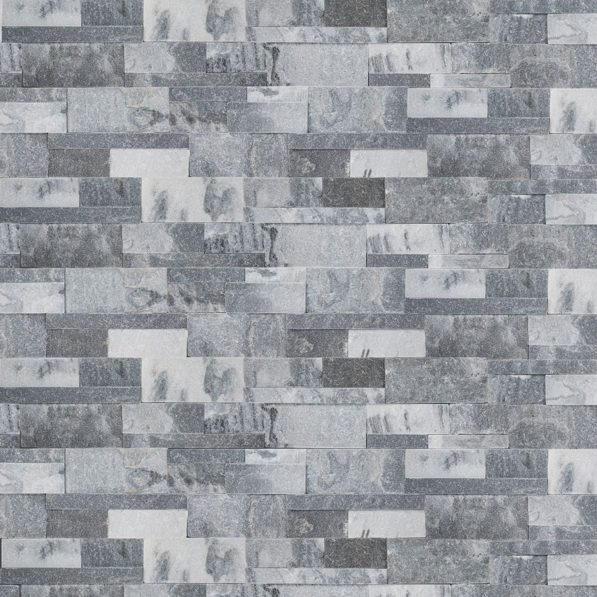 Alaska Gray XL 9x24 Stacked Stone Panel - Hey Tiles