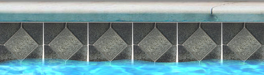 Fujiwa ALCO-503 Nature Moss Green 6" Deco ALCO Deco glazed porcelain pool tile