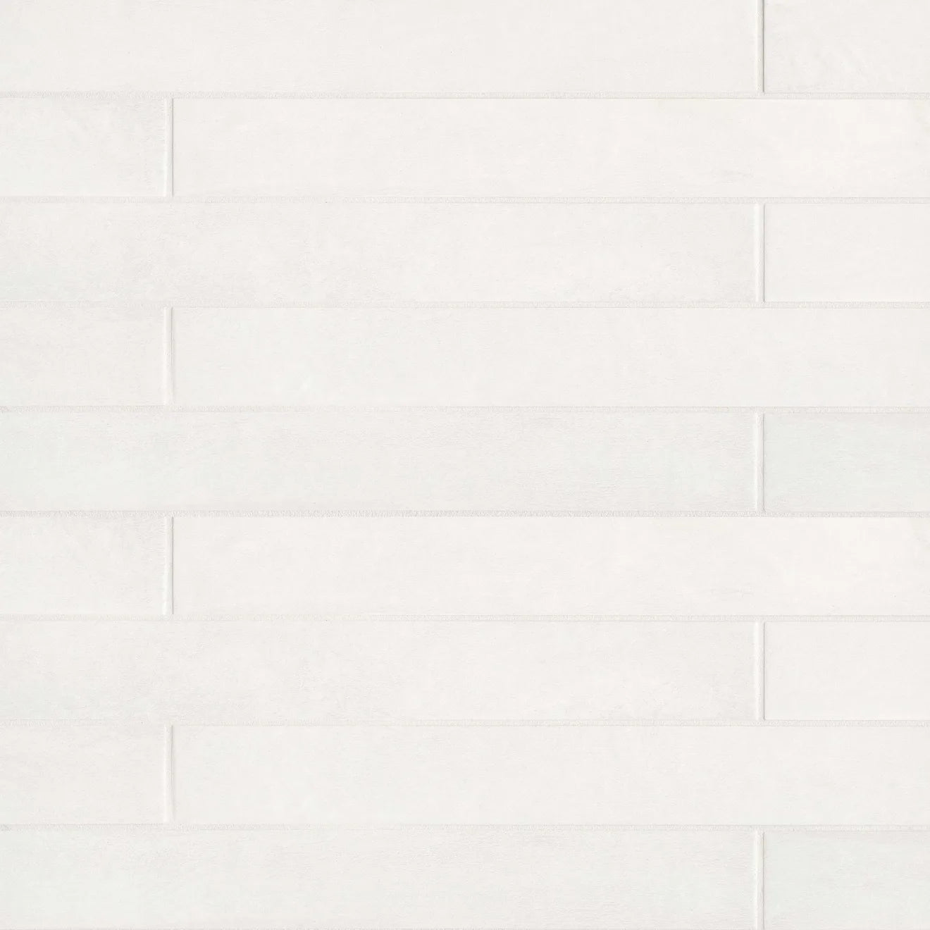 Allora 3" x 24" Matte Porcelain Tile in Solid White - Hey Tiles