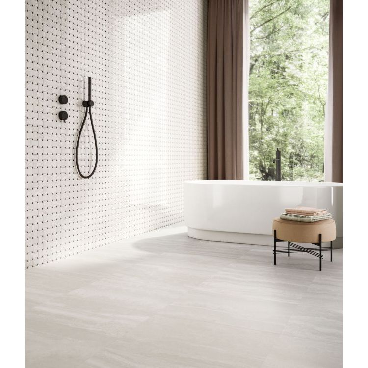 Appia Vein Cut White Matte 12 x 24, SANT’AGOSTINO - Hey Tiles