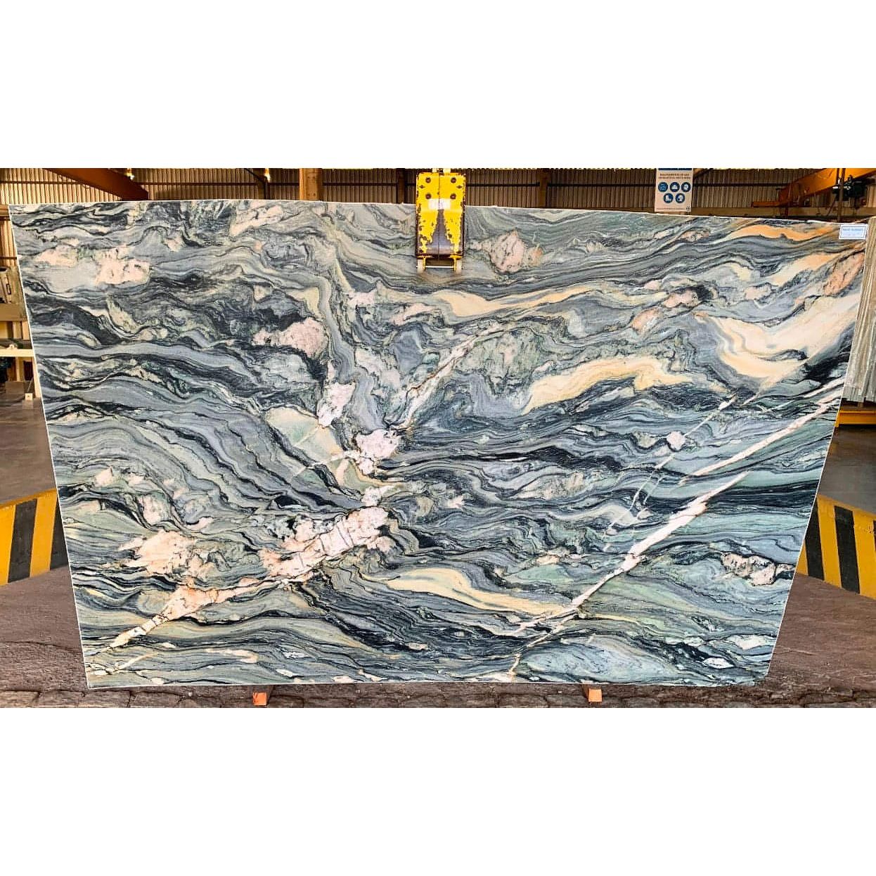 Azul Treasure Quartzite Countertop Slab Polished 2 CM, 127”x80” - Hey Tiles