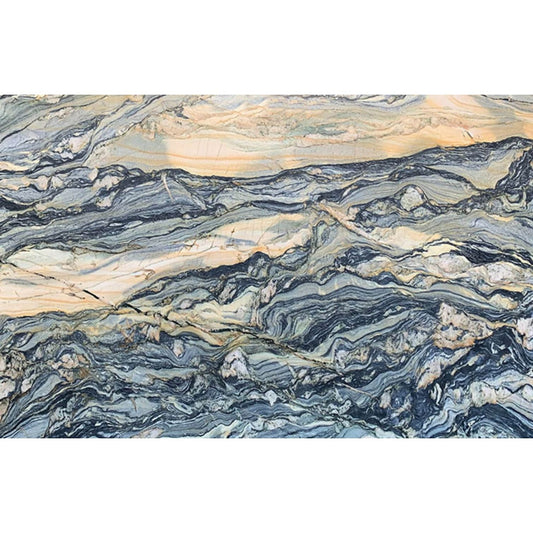 Azul Treasure Quartzite Countertop Slab Polished 2 CM, 127”x80” - Hey Tiles