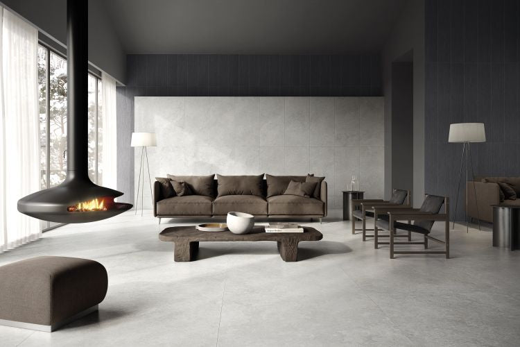 Beat White 24 x 24 Porcelain Tile by Refin - Hey Tiles