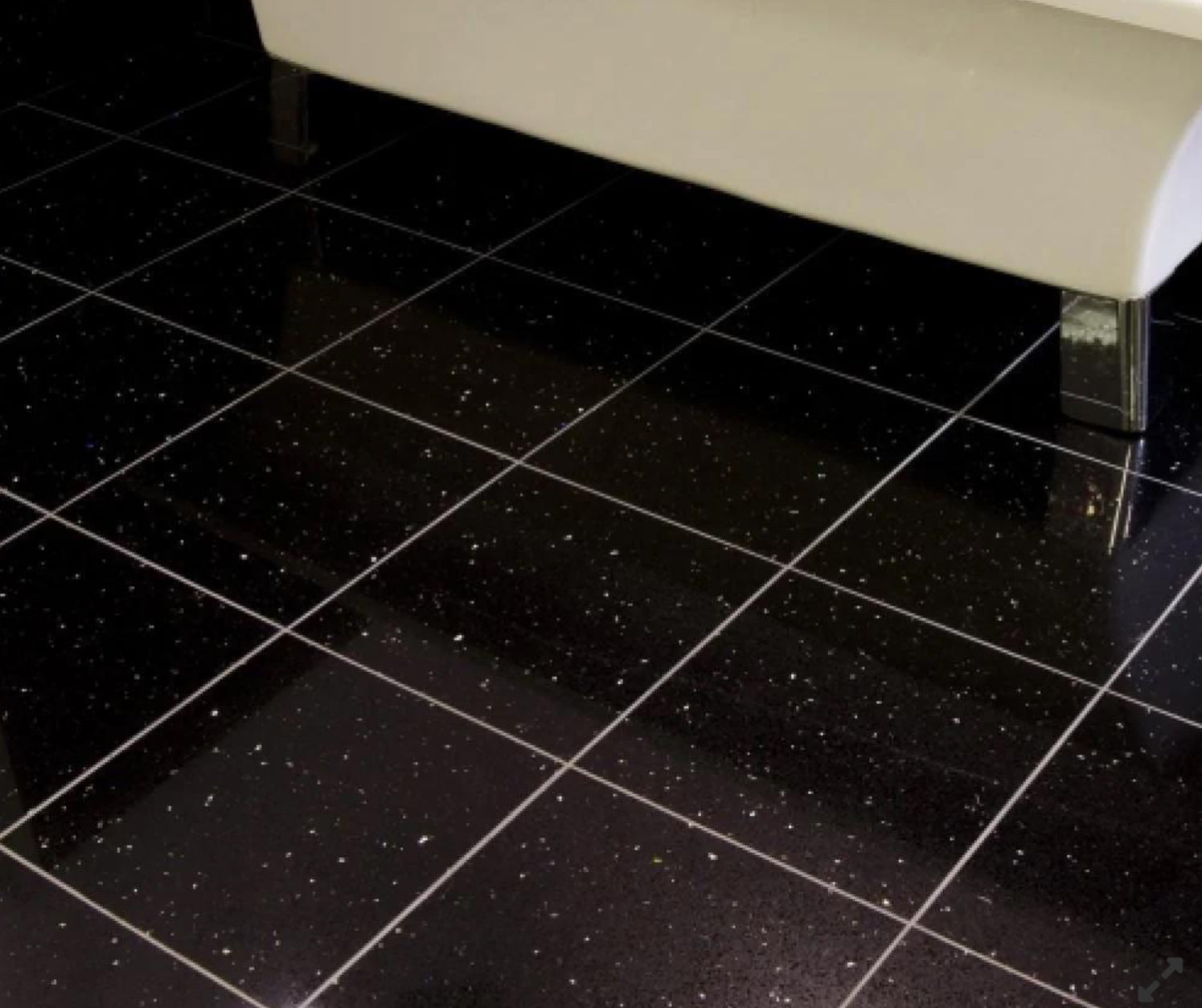 Black Galaxy Polished 18x18 - Hey Tiles