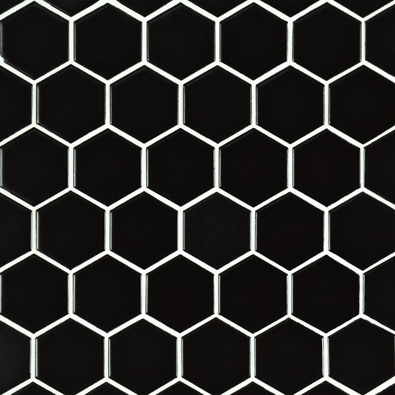 MSI Black Matte 2 inch Hexagon detail