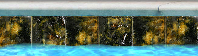 Fujiwa BOHOL-HILLS Hills 6" x 6" Bohol glazed porcelain pool tile