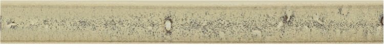 Calabash Ivory Cane 1.63 x 12 inch handmade porcelain mosaic in beige, pool rated for swimming pools.