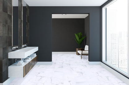 MSI Trecento Calacatta Legend 12x24 luxury vinyl flooring – room scene
