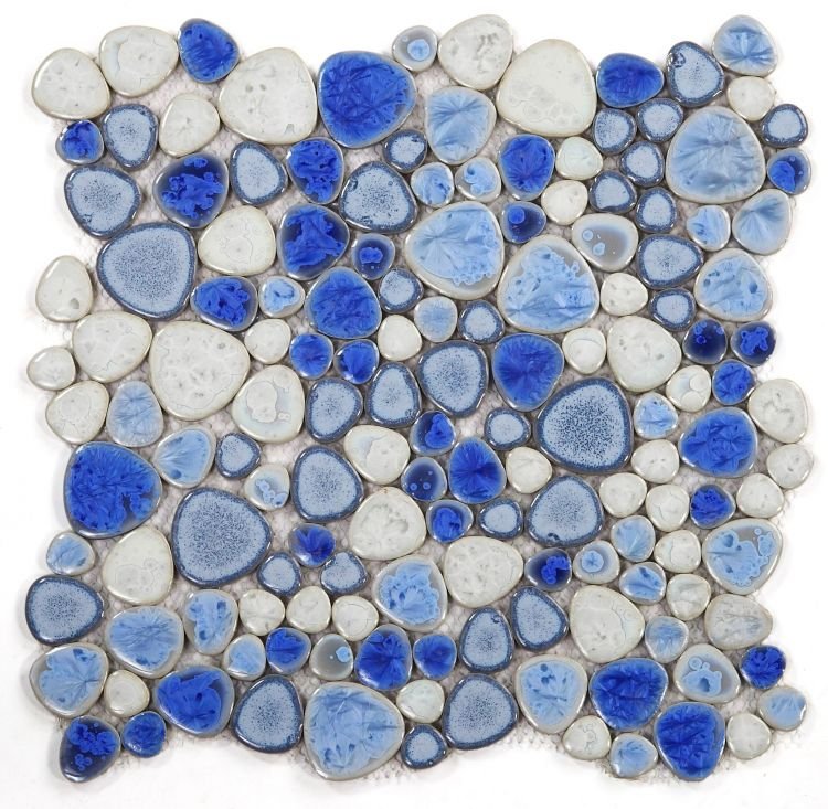 Celestial Indigo Porcelain Mosaic Tile 11.5 x 11 - Hey Tiles