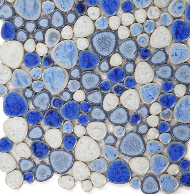 Celestial Indigo Porcelain Mosaic Tile 11.5 x 11 - Hey Tiles