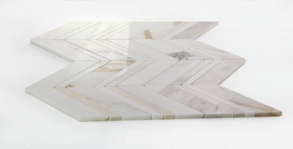 Chevron Ravenna Calacatta 11.75 x 12.25 - Hey Tiles