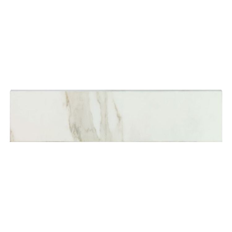 Classici Calacatta Gold Glossy Bullnose 3 x 12 - Hey Tiles