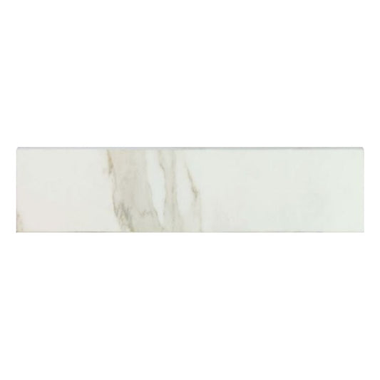 Classici Calacatta Gold Glossy Bullnose 3 x 12 - Hey Tiles