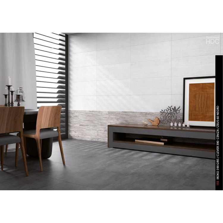 Clever 390 Ceniza 13 x 36, Porcelánicos HDC - Hey Tiles