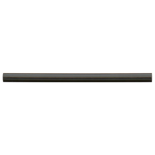 Cloe 0.5" x 8" Ceramic Jolly Miter Edge in Black - Hey Tiles