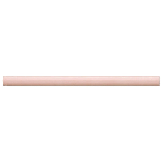 Cloe 0.5" x 8" Ceramic Jolly Miter Edge in Pink - Hey Tiles