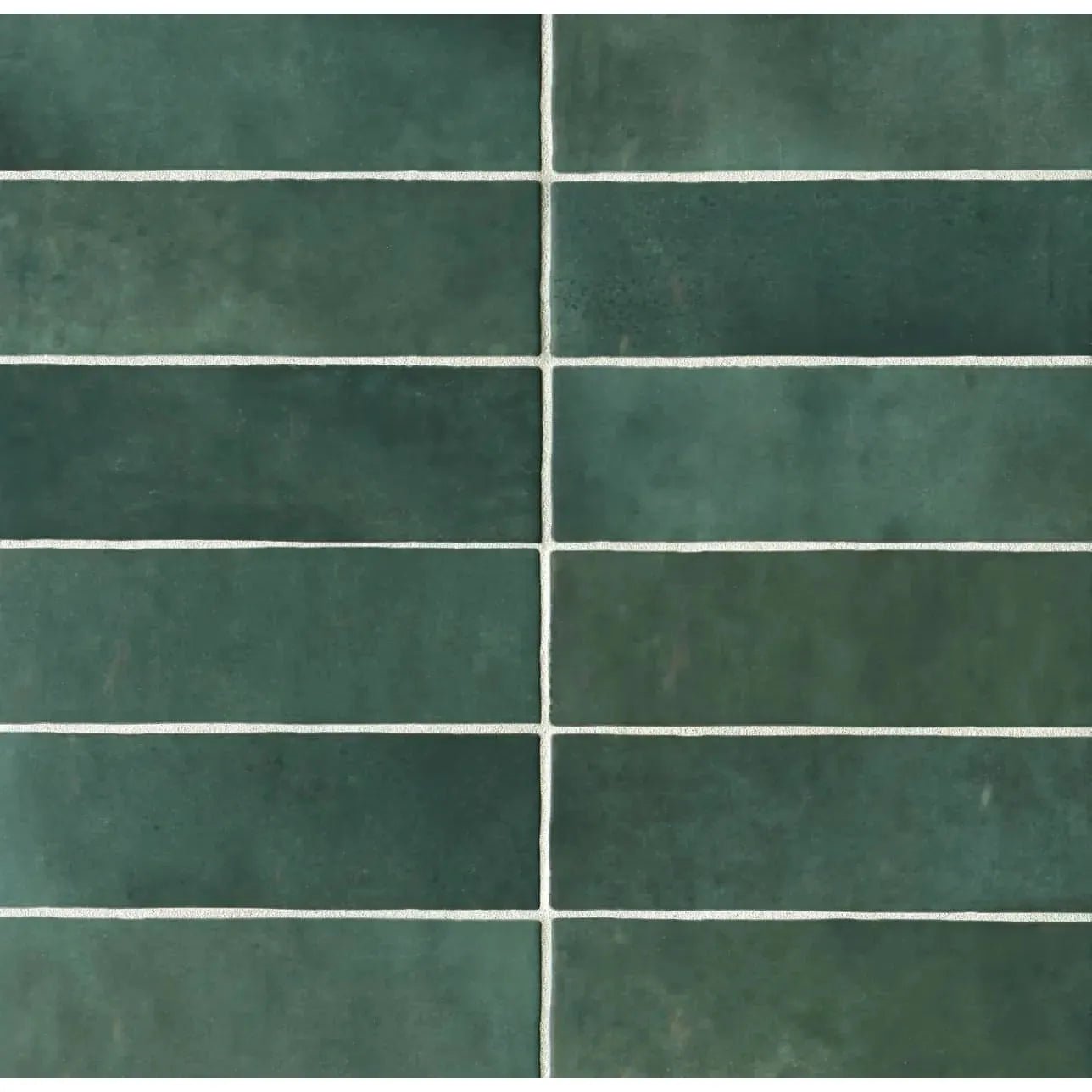 Cloe 2.5" x 8" Ceramic Tile in Green - Hey Tiles