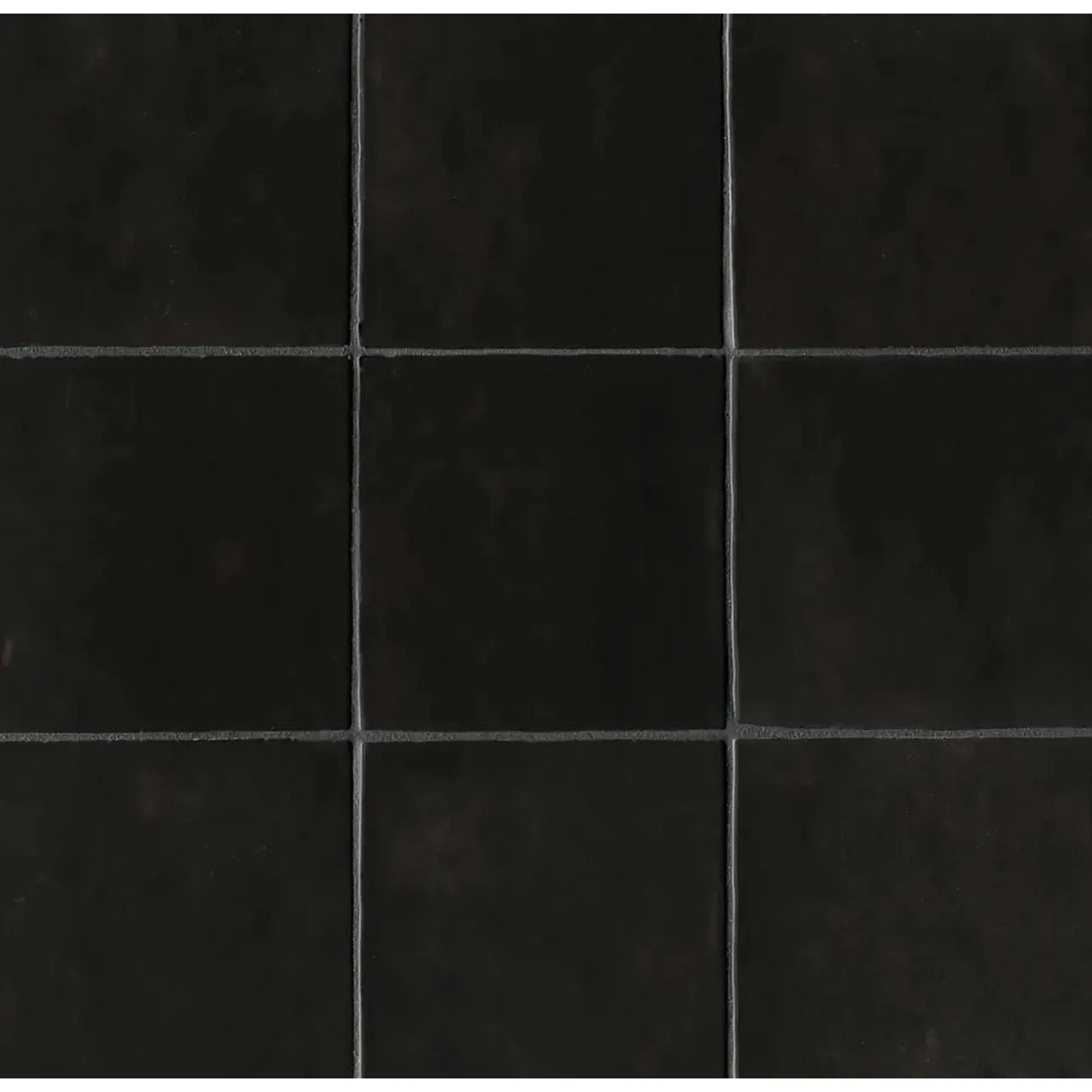 Cloe 5" x 5" Ceramic Tile in Black - Hey Tiles