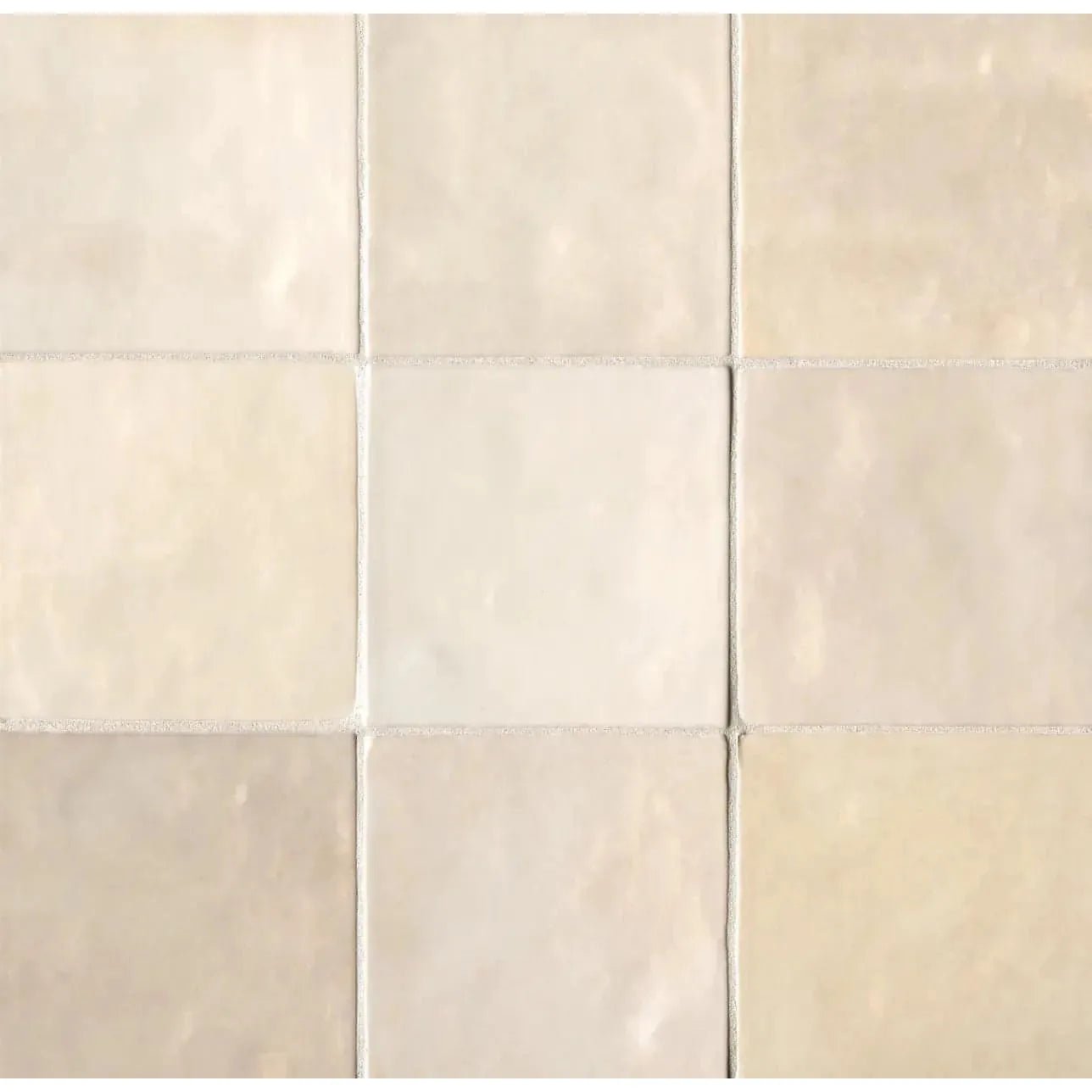 Cloe 5" x 5" Ceramic Tile in Creme - Hey Tiles