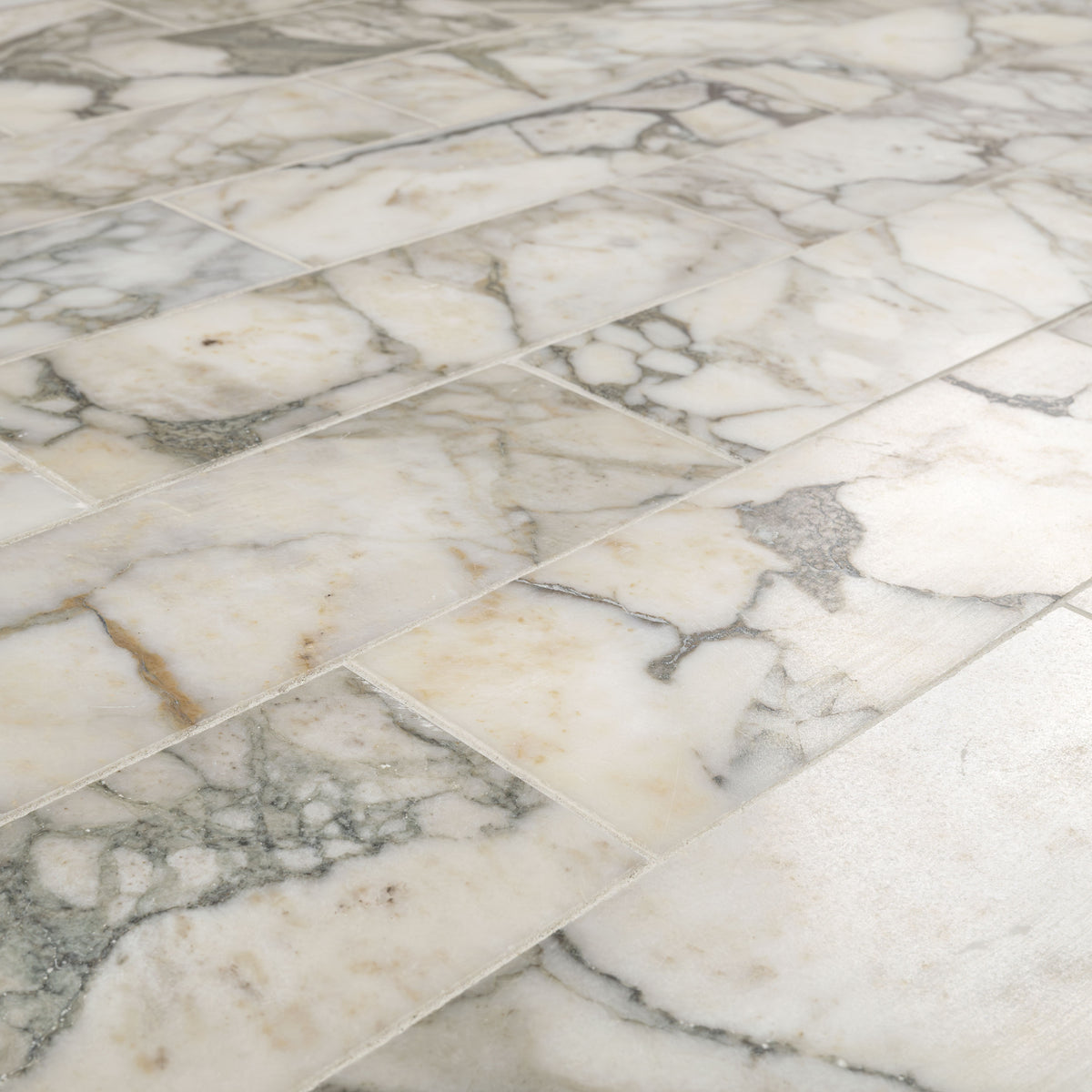 MSI Coronado 4x12 Honed marble tile angled view