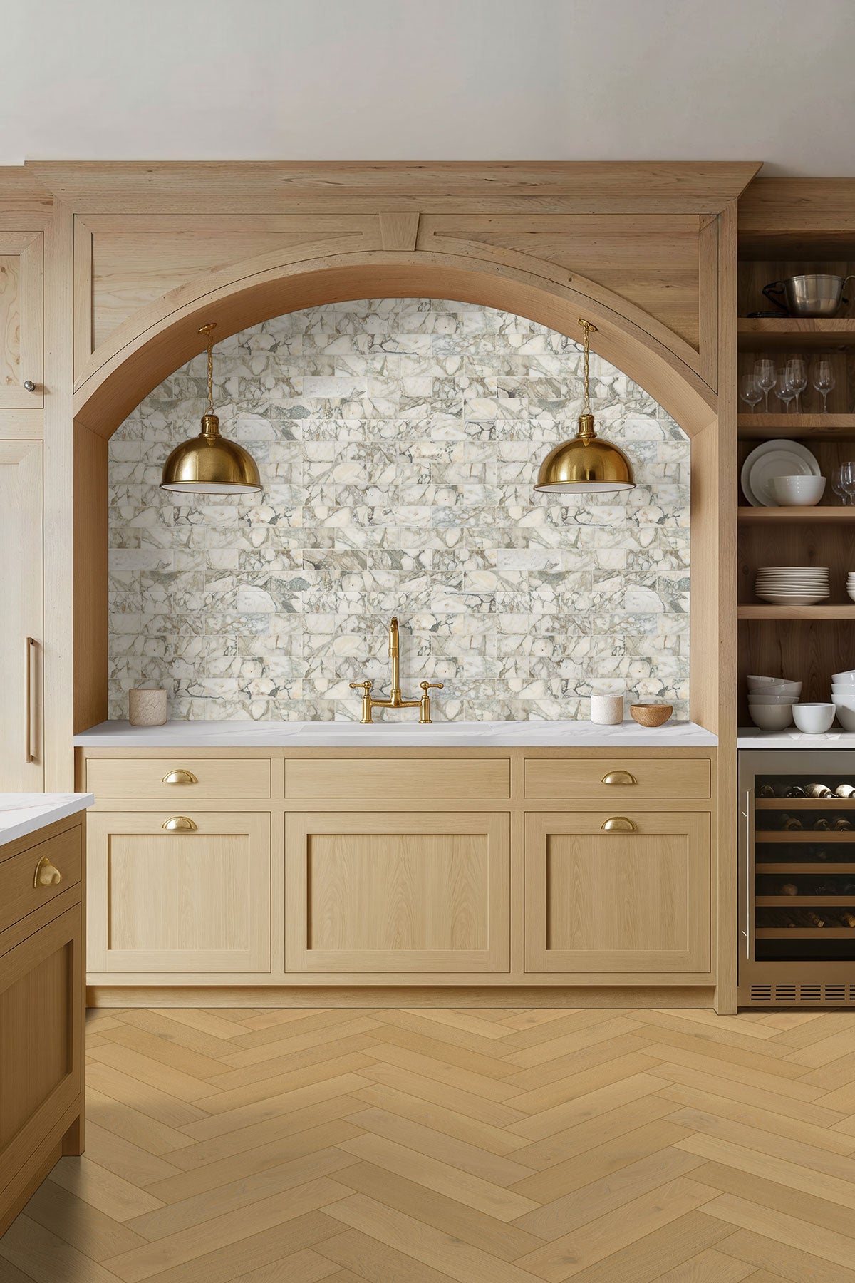 MSI Coronado 4x12 Honed kitchen installation