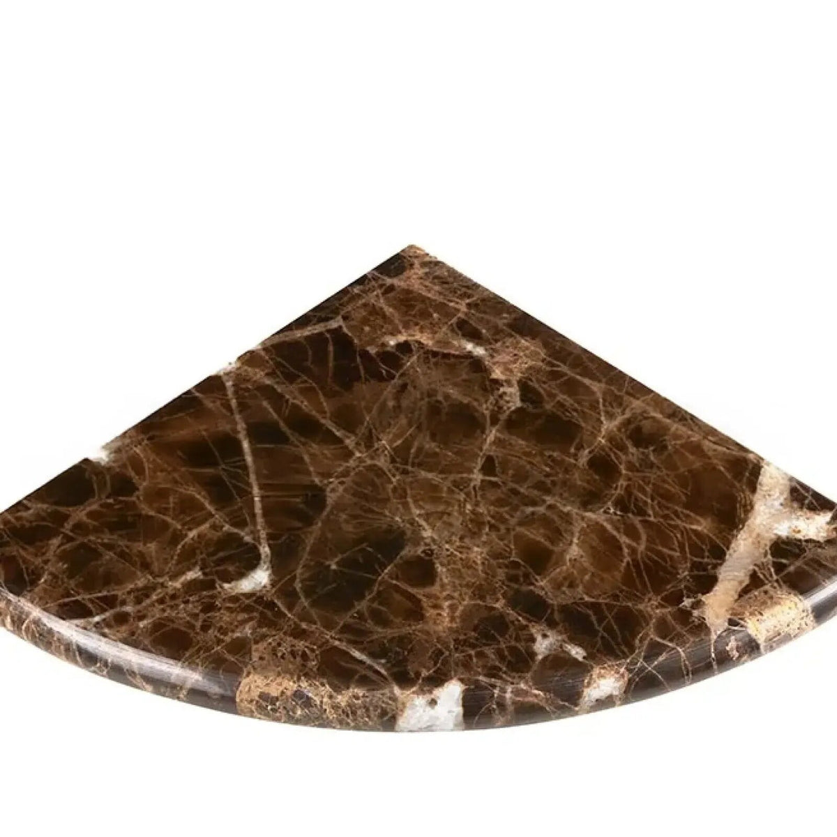 Emperador Dark marble shower corner shelf