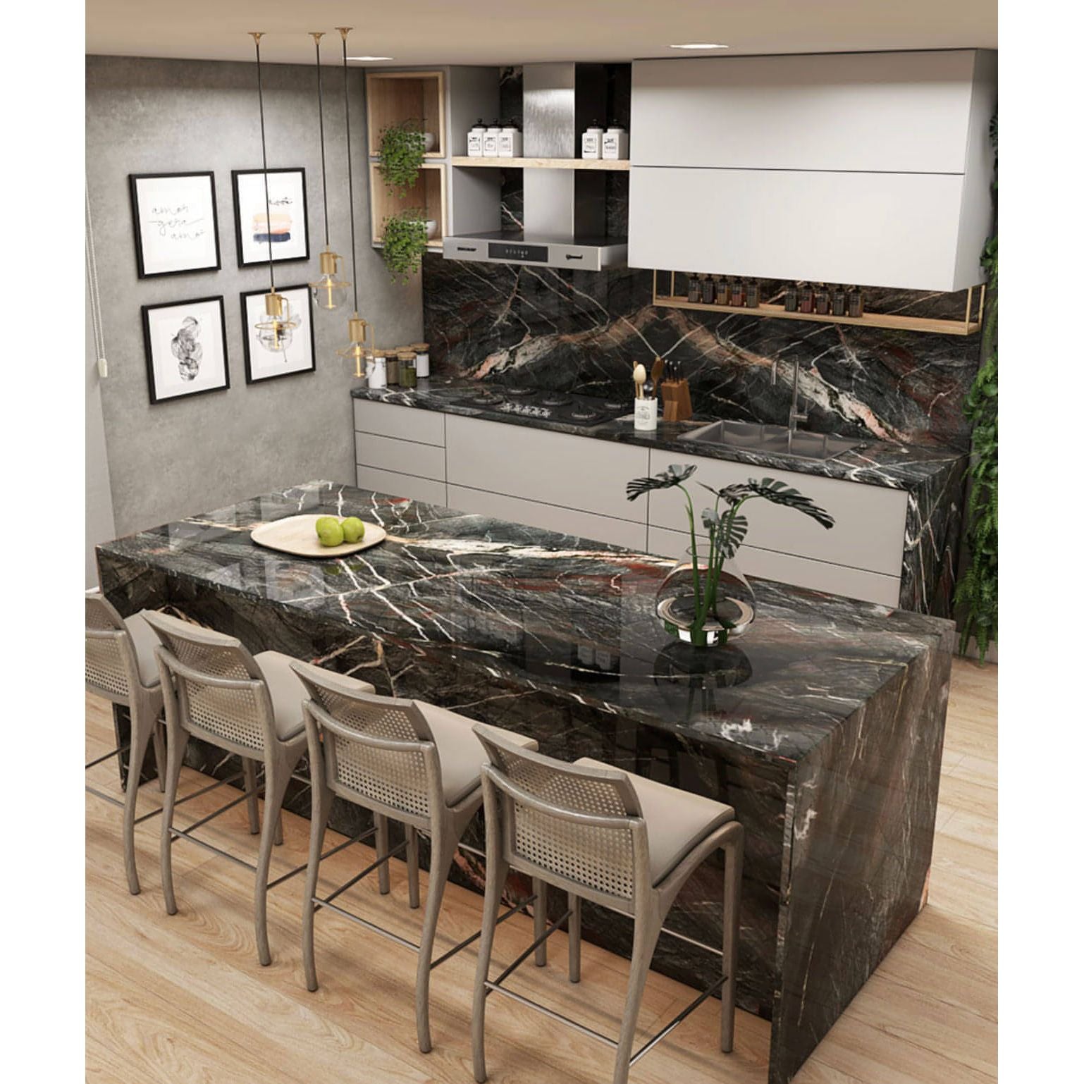 Crytos Quartzite Countertop Slab Polished 2 CM - Hey Tiles