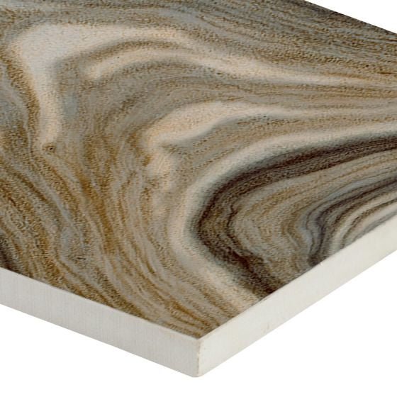 Dellano Deep Bark 8 x 48 Porcelain Tile - Hey Tiles