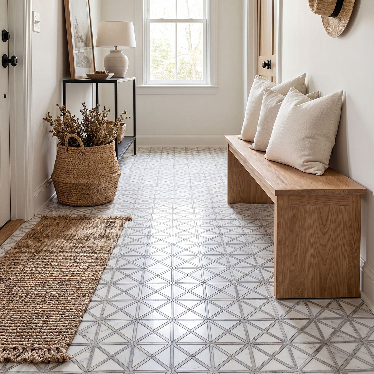 MSI Dulce Terra Geometric Pattern Polished room installation