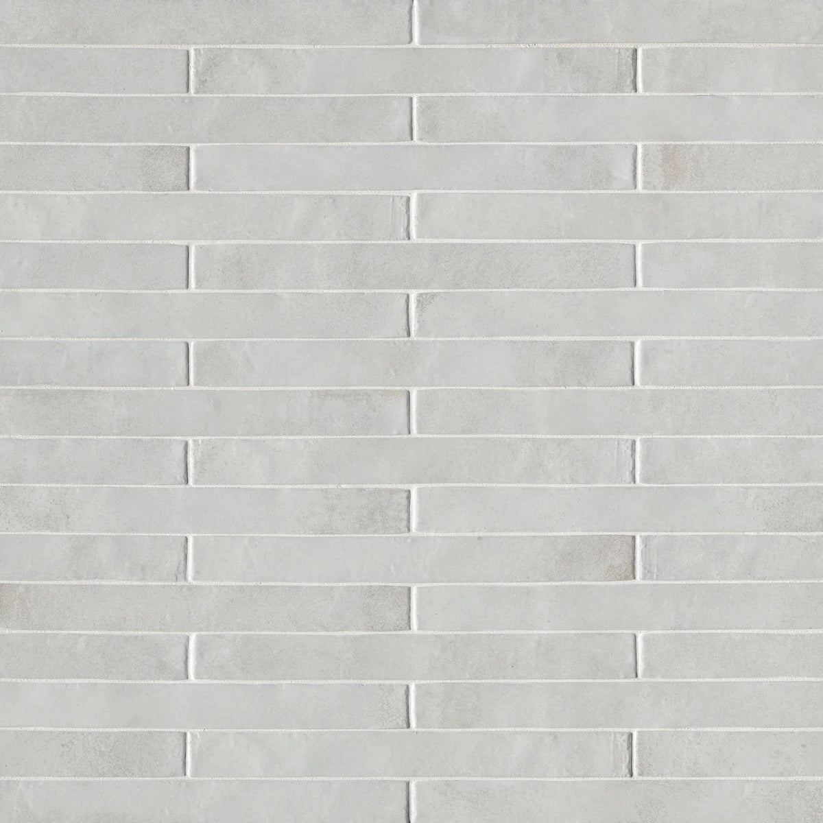 Flamenco 2"x18" Princess White Brick Look Glossy Porcelain Tile - Hey Tiles