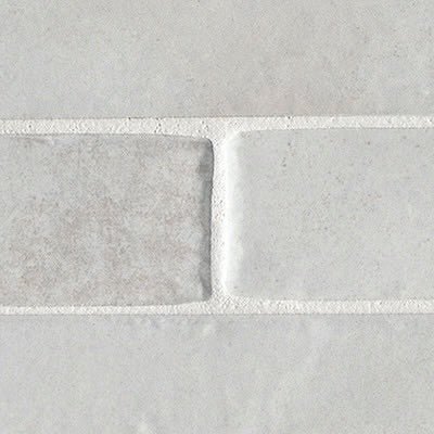 Flamenco 2"x18" Princess White Brick Look Glossy Porcelain Tile - Hey Tiles