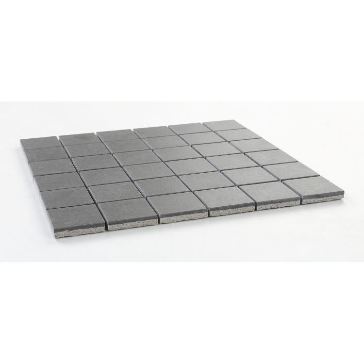 Grey Dark Matte Mosaic 12 x 12 - Hey Tiles