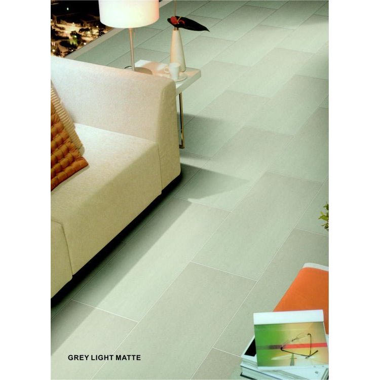 Grey Light Matte 12 x 24 - Hey Tiles