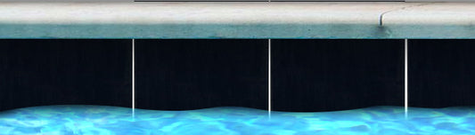 Fujiwa GS-BLACK Black 6" x 6" Gloss Solid glazed porcelain pool tile