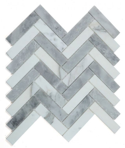 Herringbone City Grey 11.25 x 11.25 - Hey Tiles