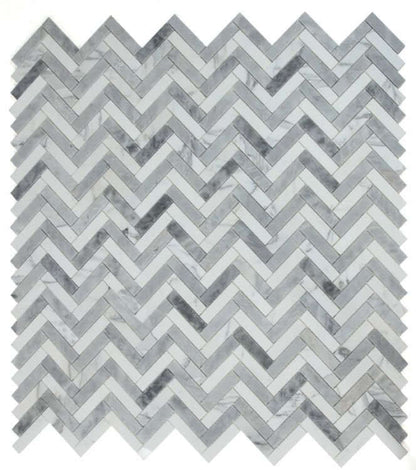 Herringbone City Grey 11.25 x 11.25 - Hey Tiles