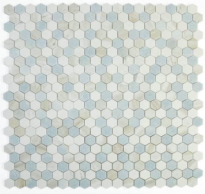 Hexagon Sky 2 x 2 11.75 x 12 - Hey Tiles
