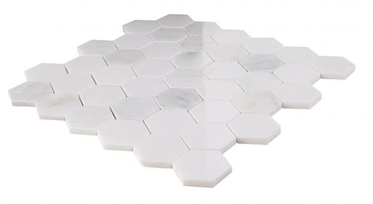 Hexagon Snow White 2 x 2 11.75 x 12 - Hexagon Interiors