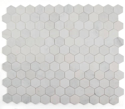 Hexagon Snow White 3 x 3 10.25 x 11.75 - Hexagon Interiors