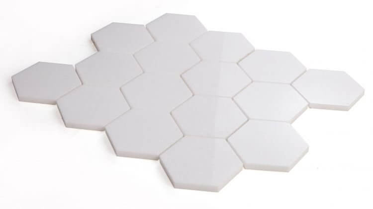 Hexagon Thassos 3 x 3 10.25 x 11.75 - Hexagon Interiors