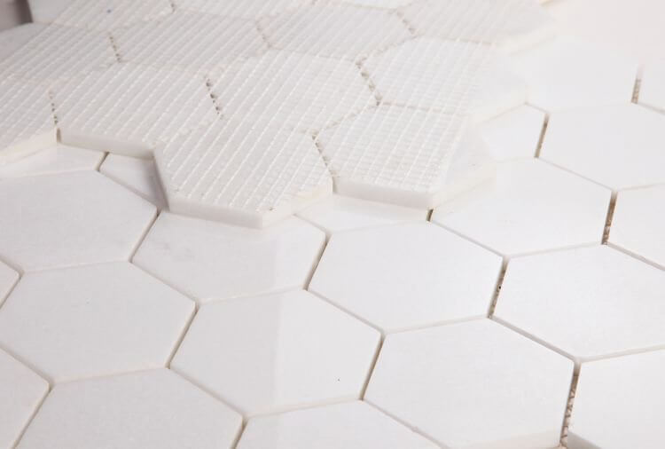 Hexagon Thassos 3 x 3 10.25 x 11.75 - Hexagon Interiors