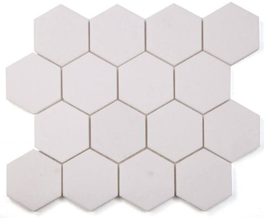 Hexagon Thassos 3 x 3 10.25 x 11.75 - Hexagon Interiors