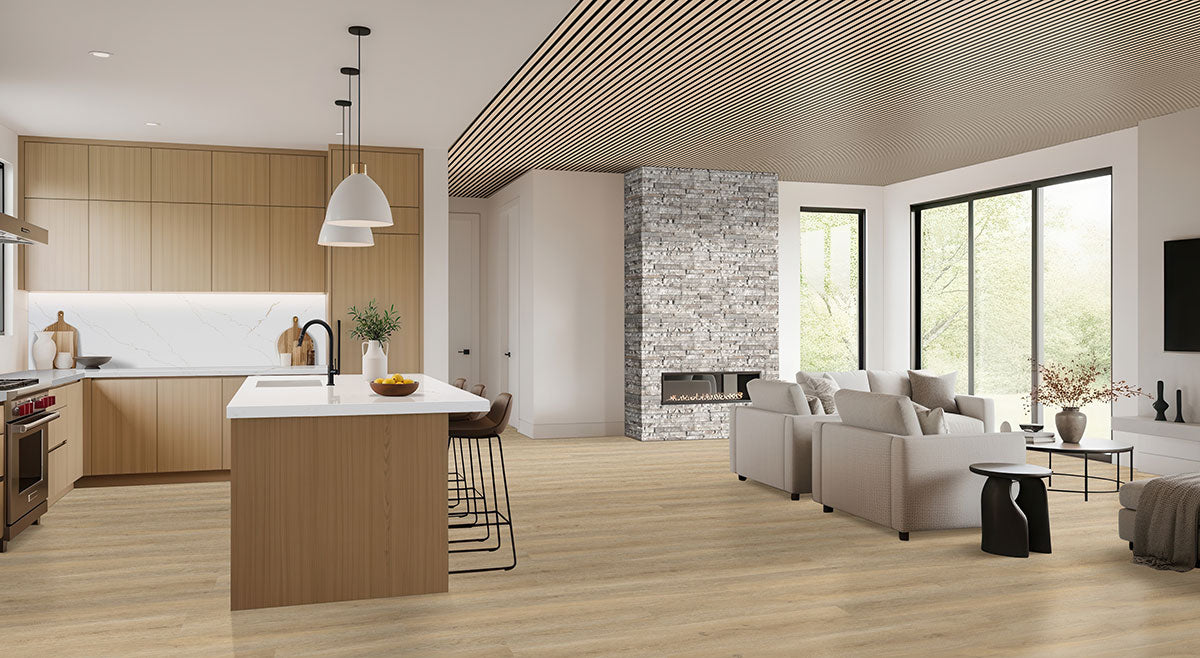 MSI Laurel Reserve Honey Hollow 9x48 luxury vinyl flooring – room scene