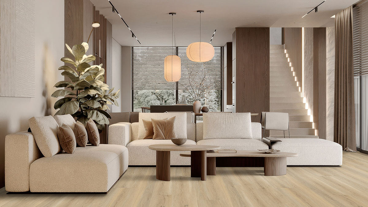MSI Laurel Reserve Honey Hollow 9x48 luxury vinyl flooring – room scene