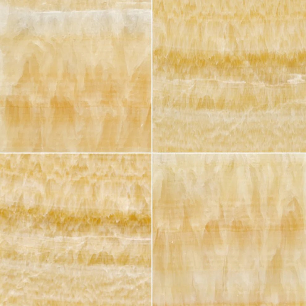 Honey Onyx Tile (Micro - Beveled) 18x18 1/2 Polished - Hey Tiles