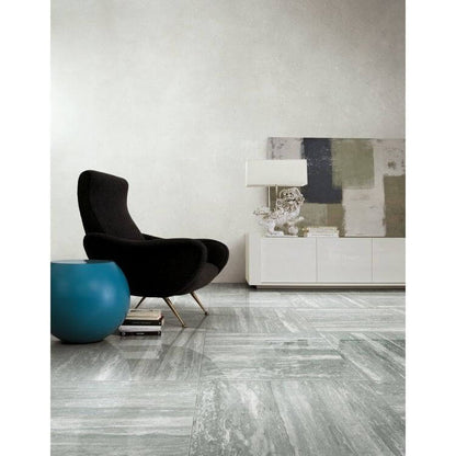 I - Travertini Grey Glossy 16 x 32 - Hey Tiles